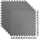 Eva Puzzle Exercise Mats 24 Sq.Ft 1/2 Thick Pack of 6 Grey A41601GY Art3d