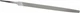Nicholson 8" Long, Smooth Cut, Triangle American-Pattern File Double Cut, Tang