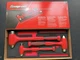snap-on tools USA HBBD301FR dead blow ball peen hammer foam set red 16 32 56 oz