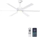 Ohniyou 60" Industrial Ceiling Fan with Lights - Remote & APP Control, Dimmab...