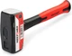 MAXPOWER 4Lb Club Hammer, Mini Sledge Hammer with 9-Inch Fiberglass Handle, Drop