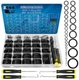 ZDBB 1086 Pcs SAE Standard O Ring Kit Nitrile Rubber O-Rings Assortment black 