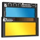 PRERUNER Flex Gold 5-13 Auto Darkening 2x4.25" Welding Lens, Adj. Cool Blue View