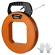 islewire 240 ft Electrical Fish Tape, 1/8-Inch Steel Wire Puller with Formed ...