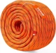 VEVOR Double Braided Polyester Rope, 1/2 in x 120 Inch x 120 FT, Orange 