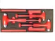 New Snap-on&trade; HBBD302FR 3-pc 8 24 40 oz RED Dead Blow Hammer Foam Set HBBD8
