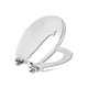 Mayfair by Bemis Benton Slow Close Round White Enameled Wood Toilet 26CHSL-000