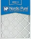 Nordic Pure 20x25x1 MERV 12 Pleated AC Furnace Air Filters lot of 4