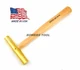Grace 8oz Brass Hammer Extra Long Gunsmith Gun Care Machinist BH-8L Made in USA