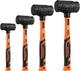 HORUSDY 4-Piece Dead Blow Hammer Set (0.5lb, 1lb, 2lb, 3lb) &ndash; One-Piece Molded
