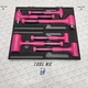 Snap-on Tools 6pc ELECTRIC PINK Dead Blow Hammer Set HBBD301FEP HBFE301FEP