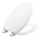BEMIS 1200E4 000 Affinity Toilet Seat will Slow Close, Never Loosen and Provi...