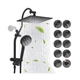 Hibbent cUPC Certified All Metal 10" Rainfall Showerhead Combo, High Pressure...