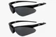 2 PAIR KLEENGUARD NEMESIS SAFETY GLASSES BLACK SMOKE MIRROR LENS GRAY 25688