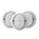 Smoke Detector AA Battery Powered LED 85dB Alarm 3 Pack 20SDR Kidde Status