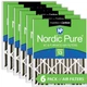 Nordic Pure 20x24x4 (3 5/8) Pleated Air Filters MERV 13 Plus Carbon 6 Pack