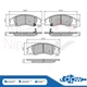 Fits Kia Cerato 2004-2009 1.5 CRDi 1.6 2.0 Brake Pads Set Front DPW