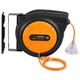 VEVOR Retractable Extension Cord Reel, 75 FT, Heavy Duty 14AWG/3C SJTOW Retracta