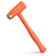 YIYITOOLS 1.5lb (24oz) Dead Blow Hammer with Brass Cap,Brass Orange 