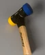 Wiha 83230 1.2&rdquo; Dia. Split Head Mallet 30mm Hickory Handle Blue & Yellow Faces
