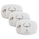 Carbon Monoxide Detector Battery Operated White 3 Pack CO400-3 FIRST ALERT