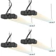 JESLED 4FT LED Shop Light 3CCT 30W-50W 7500LM 4 Pack