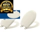 Bemis 500EC Durable Wood Toilet Seat with Easy Round (Pack of 2), Biscuit