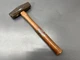 VINTAGE 48 OZ 3 LB BLACKSMITH HAMMER - CRAFTSMAN HICKORY HANDLE - USA