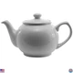 Elegant Service TPCE16WH 16 oz White Ceramic Teapot - Classic English Style