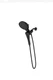 Moen Verso 220C3EPBL 8-Spray Function 2-in-1 Shower Head And Hand Shower Combo