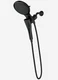 MOEN Verso 220C3EPBL 8-Spray Patterns with 1.75 GPM 7 in. Wall Mount Dual Head
