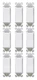 AIDA Single Pole Rocker Decora Light Switch, 15 Amp Self-grounding ( 9 pack)