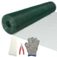 Hardware Cloth 1/2in x 48in 100ft Vinyl PVC Coated Green Mesh Vorlaxen Chicken