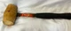 Vintage OXWALL TOOL COMPANY White Rubber Head Mallet #6074 Tubular Steel Handle