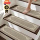 BEQHAUSE Stair Treads for Wooden Steps Non Slip Washable Carpet 15, Taupe 