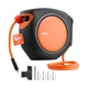 VEVOR Retractable Air Hose Reel, 3/8 Inch x 80 FT Hybrid 3/8IN x 80FT, Orange