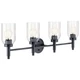 Kichler 55186 Madden 4 Light 34"W Vanity Light - Black