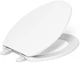 KOHLER Brevia Elongated Toilet Seat White | Quick-Release Hinges Easy Clean
