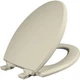 Mayfair Cassel Slow Close Toilet Seat, Easy Clean, Non Slip Elongated, Bone