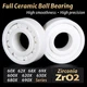 ZrO2 Zirconia Full Ceramic Ball Bearing Double Sealed 2RS Resistant Corrosion