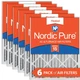 Nordic Pure 20x24x4 (3 5/8) Pleated MERV 15 Air Filters 6 Pack