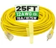 POWGRN 25 ft 12/3 Outdoor Extension Cord Waterproof Heavy Duty with Lighted I...