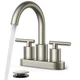 FORIOUS Brushed Nickel Bathroom Faucet Height: 8.46 inches, Stainless Steel 