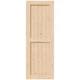 Sliding Barn Door 30 x84 Wood Interior DIY Assembly H Frame Brown Led EaseLife