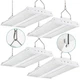 Xbuyee 4-Pack High Bay LED Shop Light 1.35FT 150W 21000Lumens 5000K Daylight ...