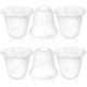 6 Pcs Bell Shaped Glass Lamp Shade E26 Globe Ceiling Fan Light Cover with 1-5...