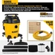 DeWalt 12-Gallon 5.5 HP Stealthsonic Quiet Wet/Dry Shop Vacuum, Hose & Acc. NEW