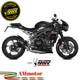 Mivv Triumph Speed Triple 1050 R 2020 Exhaust Motorcycle Slip-On MK3 Carbon