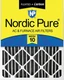 Nordic Pure 20x24x4 (3 5/8) Furnace Air Filters MERV 10 Plus Carbon 1 Pack