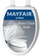 Mayfair Cassel Slow Close Toilet Seat, Easy Clean Non Slip Premium Wood Seat, Ea